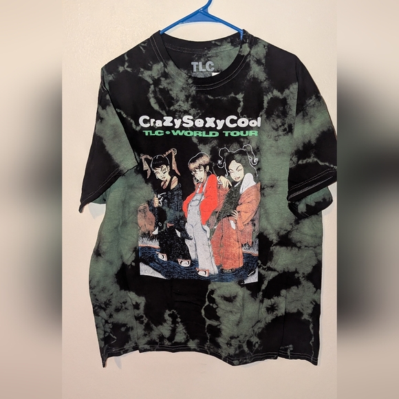 TLC Tops - TLC Crazy Sexy Cool Tie Dye Graphic T-Shirt Adult XL Green Black NWOT